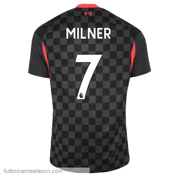 Camiseta Liverpool NO.7 Milner 3ª 2020/21 Negro
